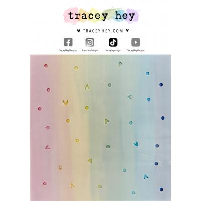 Tracey Hey Stencil - Love Dots